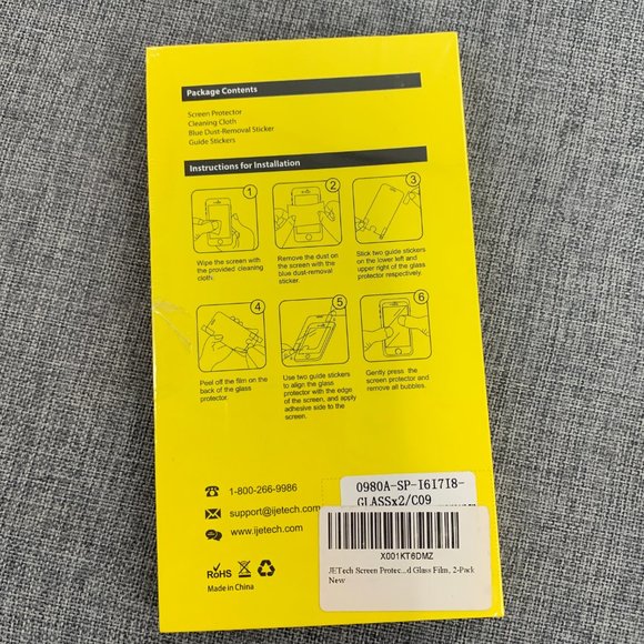 New! JETech Tempered Glass Screen Protector Tailor Made for‎ Smartphone - Picture 3 of 10